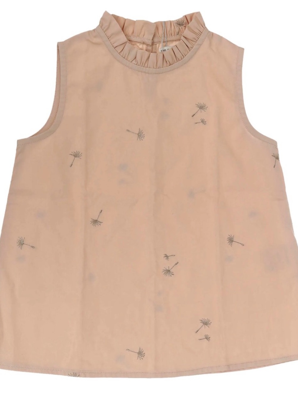 Sunday Collective Moonlight Sleeveless Ruffled Collar Embroidered 10 Yrs Old EUC